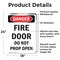 Signmission Fire Door Do Not Prop Open Danger Sign, Vinyl Decal, 18in W x 24in L, 2PK OS-2PACK-DS-D-1824-V-2147 - alternate 4